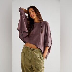 Free People We The Free CC Tee size Small Purple